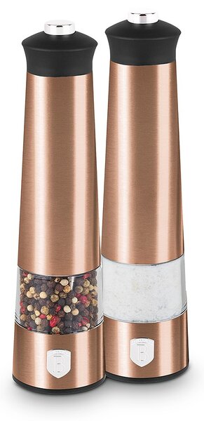 Mlýnek na pepř a sůl elektrický sada 2 ks Rosegold Metallic Line