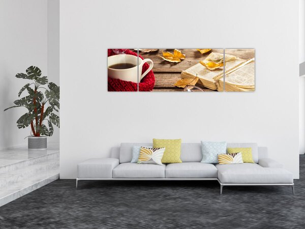 Obraz - Podzimní šálek čaje (170x50 cm)