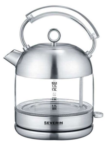 Rychlovarná konvice Severin WK 3459 – retro, 1,7 l, nerezová