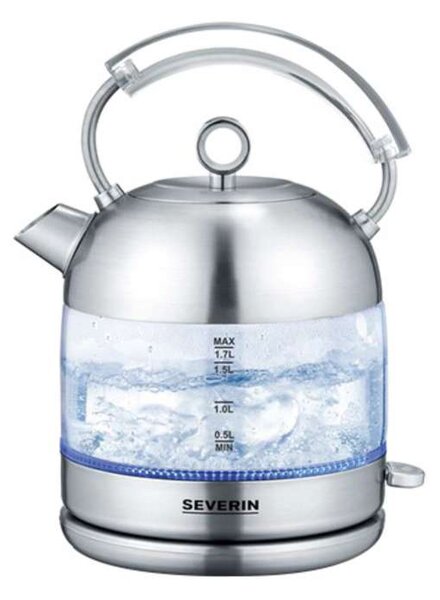 Rychlovarná konvice Severin WK 3459 – retro, 1,7 l, nerezová