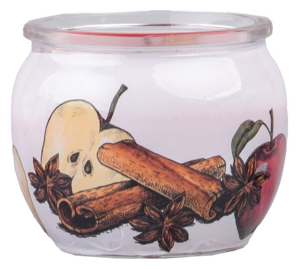Emocio Sklo Dekor 70x62 mm Apple Cinnamon, vonná svíčka
