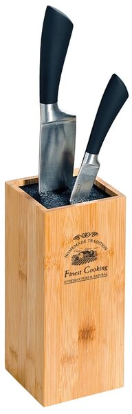 Kesper 58022 Stojan na nože bambus, 10 x 10 x 23 cm