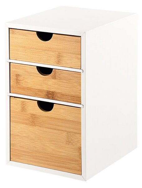 Kesper 58957 Organizér se 3 přihrádkami bambus, 27 x 21 x 17 cm