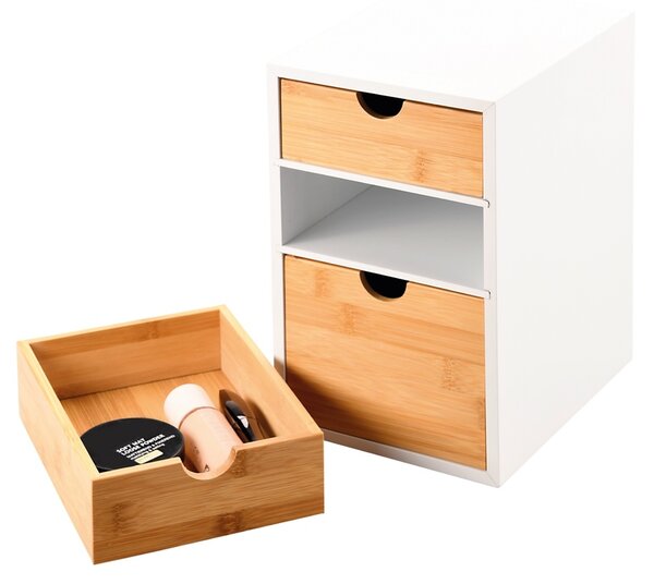 Kesper 58957 Organizér se 3 přihrádkami bambus, 27 x 21 x 17 cm