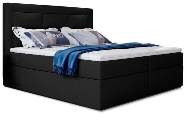 Eltap Čalouněná postel Vivre s úložným prostorem Materiál a barva potahu: Soft 11 - černá, Rozměr: 140x200