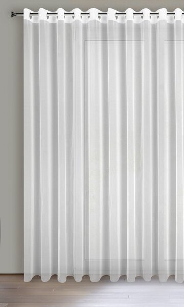 ZÁCLONA NA KROUŽCÍCH ESEL 350X250 CM BÍLÁ