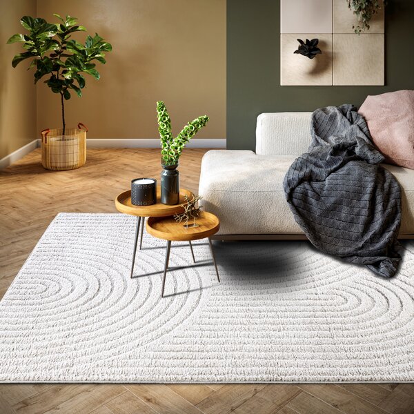 ELLE Decoration, Kusový koberec New York 106203 White, 80x120, bílá, chodba / předsíň