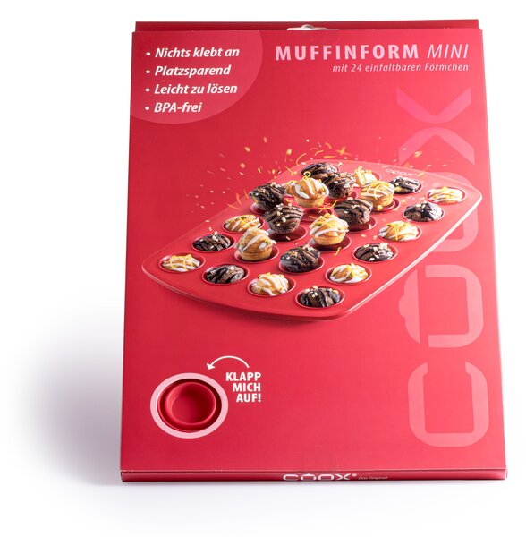 Silikonová forma na 24 muffinů, coox Barva: Modrá