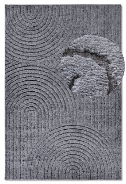 ELLE Decoration, Kusový koberec New York 106206 Anthracite, 80x120, šedá, chodba / předsíň