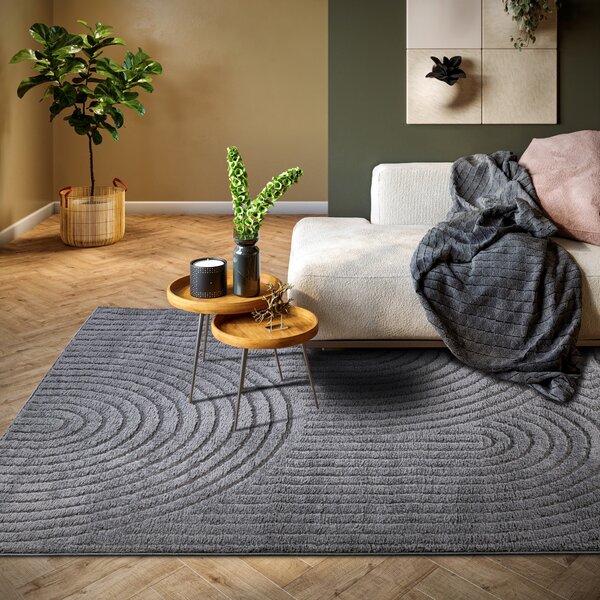 ELLE Decoration, Kusový koberec New York 106206 Anthracite, 80x120, šedá, chodba / předsíň