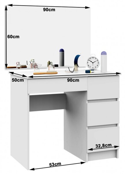 Toaletní stolek T-6/SL 900x600 pravý