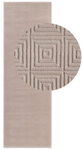 ELLE Decoration, Běhoun Perles 106183 Cream Beige z kolekce Elle, 80x240, béžová, ložnice