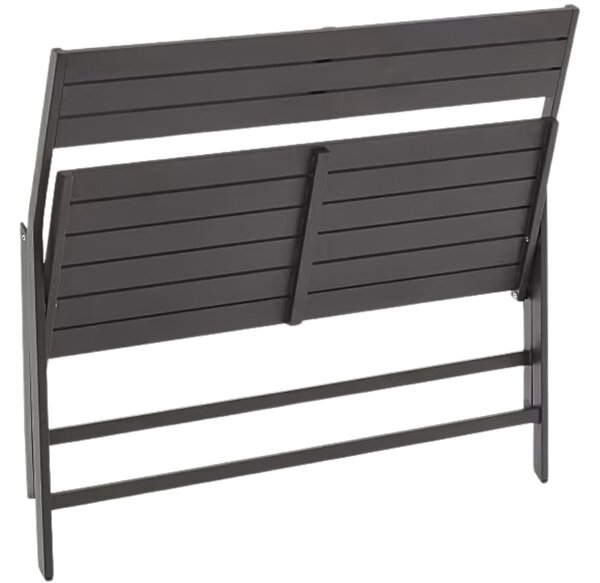 Černá hliníková zahradní skládací lavice Kave Home Torreta 120 cm