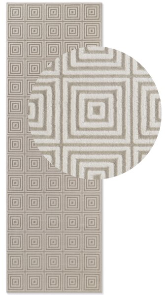 ELLE Decoration, Běhoun Perles 106184 White Cream z kolekce Elle, 80x240, béžová, ložnice