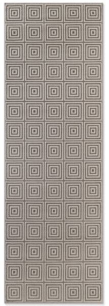 ELLE Decoration, Běhoun Perles 106185 White Grey z kolekce Elle, 80x240, šedá, ložnice