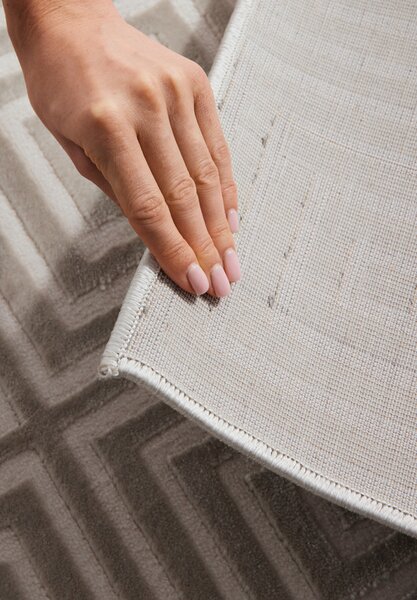 ELLE Decoration, Běhoun Perles 106185 White Grey z kolekce Elle, 80x240, šedá, ložnice