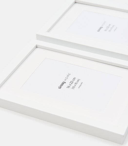 Sinsay - Rámeček na fotku 2 pack - bílá