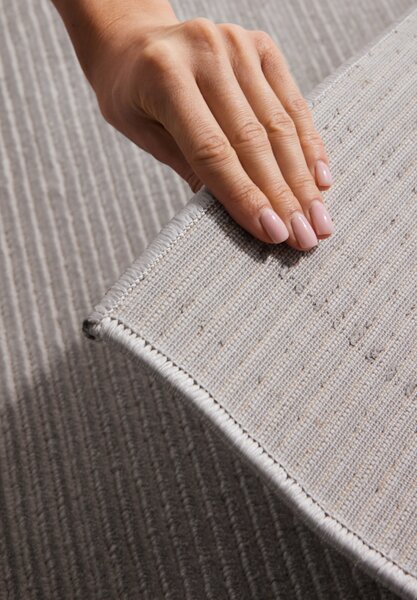 ELLE Decoration, Běhoun Perles 106186 Cream Grey z kolekce Elle, 80x240, šedá, ložnice