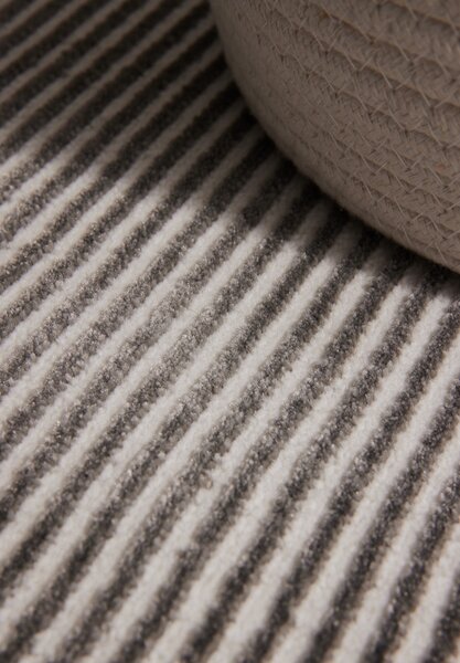 ELLE Decoration, Běhoun Perles 106187 Cream Anthracite z kolekce Elle, 80x240, šedá, ložnice