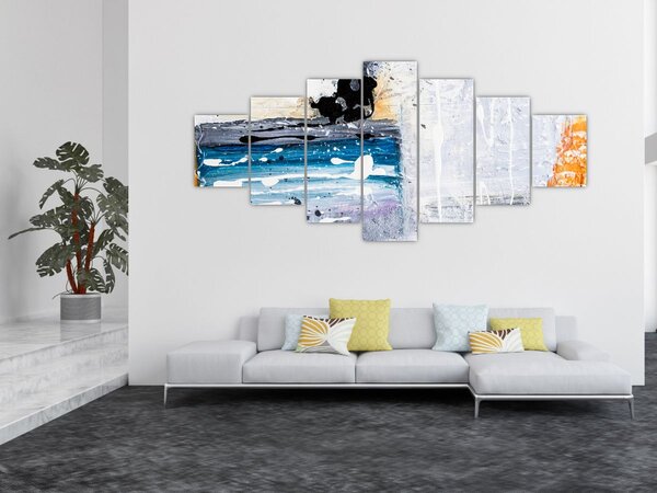 Obraz - Abstraktní tahy (210x100 cm)