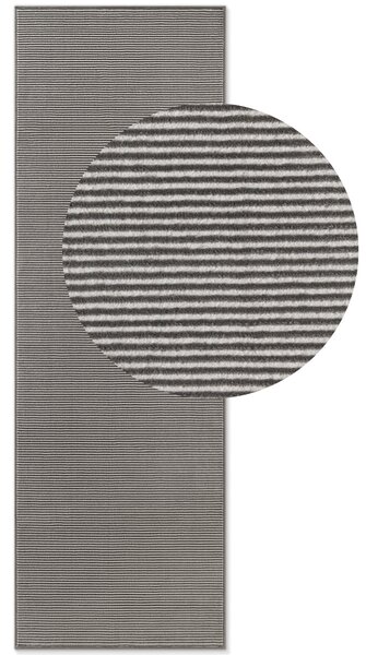 ELLE Decoration, Běhoun Perles 106187 Cream Anthracite z kolekce Elle, 80x240, šedá, ložnice