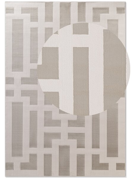 ELLE Decoration, Kusový koberec Perles 106188 Cream z kolekce Elle, 120x170, béžová, ložnice