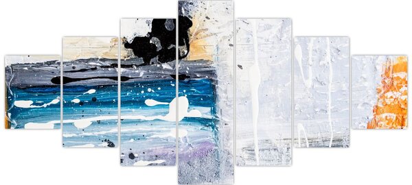 Obraz - Abstraktní tahy (210x100 cm)