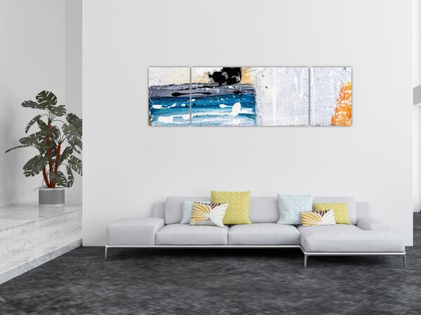 Obraz - Abstraktní tahy (170x50 cm)
