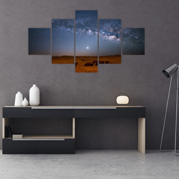 Obraz - Noc v poušti (125x70 cm)