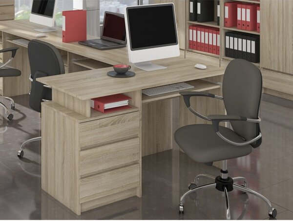 Počítačový stůl CLP 135cm dub sonoma