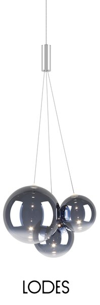 Lodes Designové závěsné LED svítidlo RANDOM SUSPENSION, 3x1W, š. 29 cm, CRI90 Barva: Sněhově bílá, Teplota světla: 2700K - teplá bílá