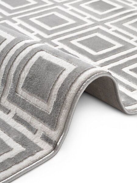 ELLE Decoration, Běhoun Perles 106190 Cream Grey z kolekce Elle, 80x240, šedá, ložnice