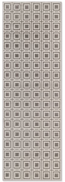 ELLE Decoration, Běhoun Perles 106190 Cream Grey z kolekce Elle, 80x240, šedá, ložnice