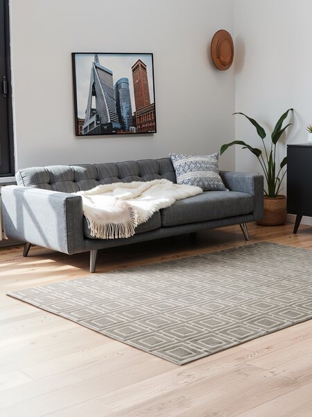 ELLE Decoration, Kusový koberec Perles 106190 Cream Grey z kolekce Elle, 120x170, šedá, ložnice