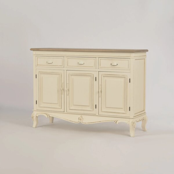 LivinHill Komoda Rimini 120 cm z masivu krémová
