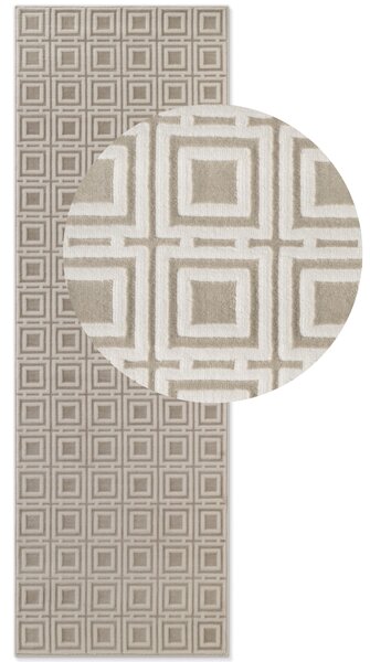 ELLE Decoration, Běhoun Perles 106191 Cream z kolekce Elle, 80x240, béžová, ložnice