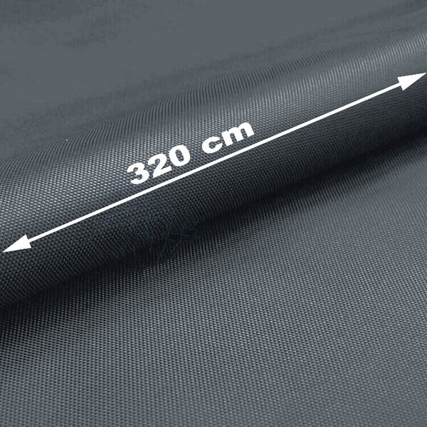 Nepromokavá látka Oxford WR Teflon, š. 320 cm, Šedá