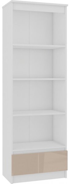Regál R60 1SZ 4P - cappuccino lesk