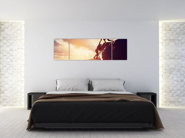 Obraz - Horolezci (170x50 cm)
