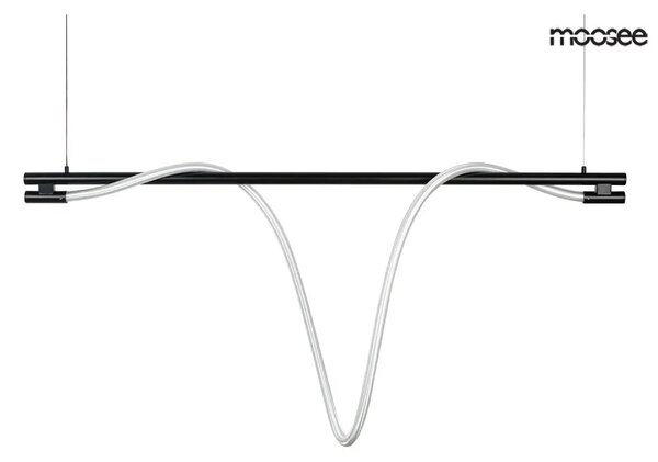 LED závěsné svítidlo SERPIENTE, d.121cm Barva: Černá