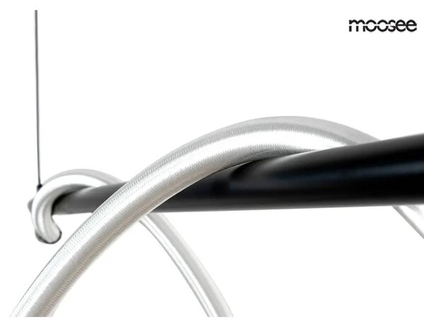 LED závěsné svítidlo SERPIENTE, d.121cm Barva: Černá