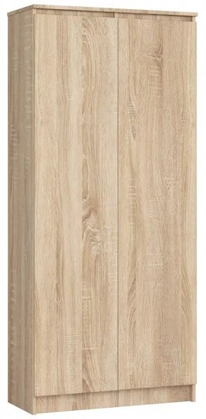 Regál R 80cm CLP 2 dvířka 8 poliček dub sonoma