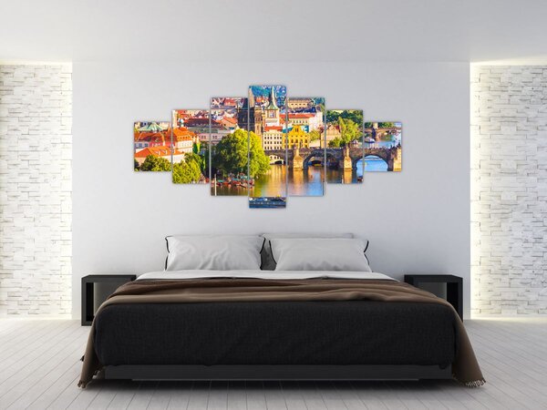 Obraz - Praha (210x100 cm)