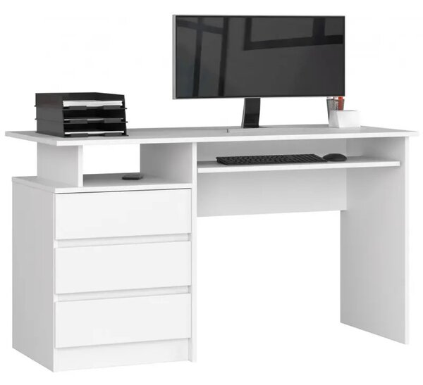 Počítačový stůl CLP 135cm bílá
