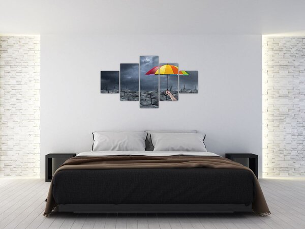 Obraz - Deštníky (125x70 cm)