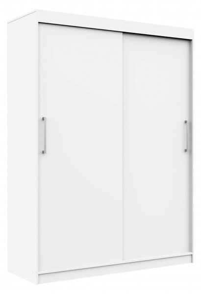 Šatní skříň posuvná 150 cm CLP MONO bílá
