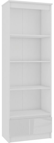 Regál R60 1SZ 4P - bílý lesk