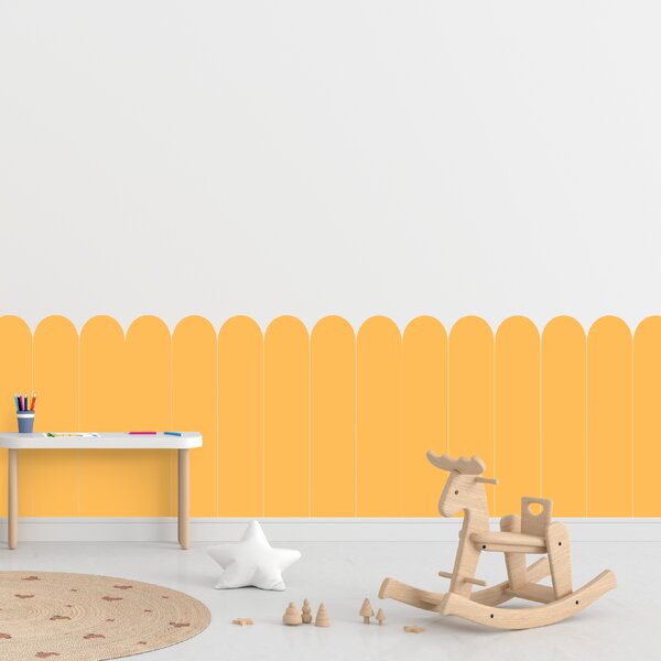 PIPPER. Textilní samolepící tapeta - Oblouk - Žlutá barva Barva: Bledá, Velikost: 80cm