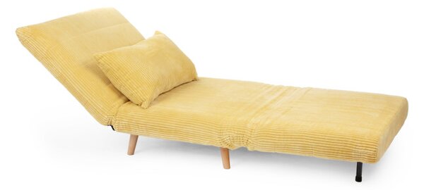 Pohovka SOLACE rozkládací, menšestrová hořčicová 871646