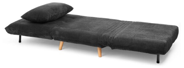 Pohovka SOLACE rozkládací, menšestrová černá 871622